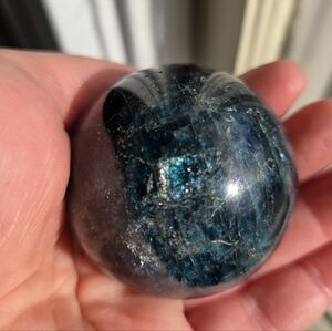 Blue Apatite Sphere